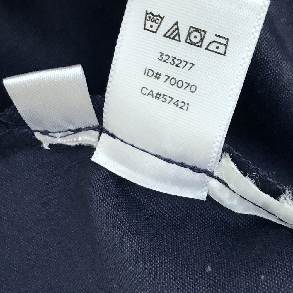 LOFT Lightweight Button Down Shirt Navy Blue - M - Picture 7 of 7